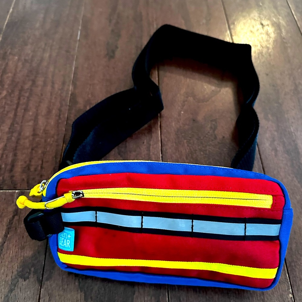Pen+Gear Bar Bag Pencil Pouch, Red and Blue Color, Multi-Purpose Pouch